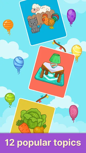 Bimi Boo Flashcards for Kids на Андроид — Мод Все карточки разблокированы — скриншот 5