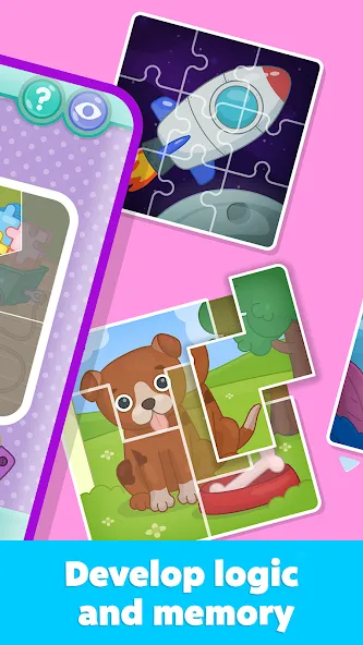 Скачать Kids Puzzles: Games for Kids — Модификация Все пазлы открыты и без рекламы — скриншот 5