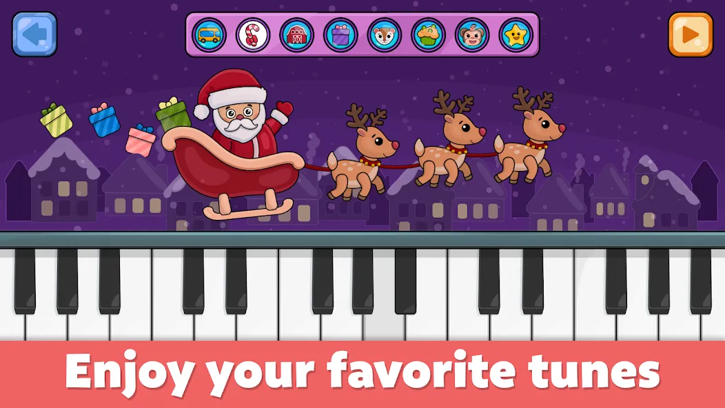 Baby Piano: Kids Music Games (Мод Все открыто) — скриншот 1