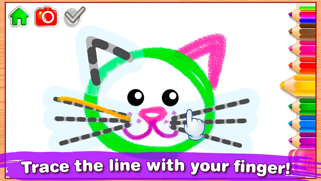 Bini Drawing for Kids Games на Андроид — Все открыто — скриншот 3