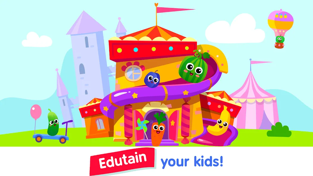 Скачать взлом Kids Learning games 4 toddlers на Андроид — Все открыто — скриншот 1