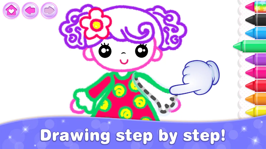 Bini Game Drawing for kids app — Взломанная версия (Все уровни открыты) — скриншот 3 Bini Game Drawing for kids app — Взломанная версия (Все уровни открыты) — скриншот 3