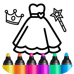 Bini Game Drawing for kids app — Взломанная версия (Все уровни открыты)
