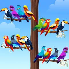 Взломанная Bird Sort - Color Puzzle на Андроид — Много денег