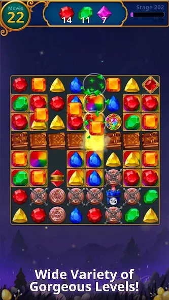 Jewels Magic: Mystery Match3 Mod APK Много денег и ходов — Скачать на Андроид — скриншот 5