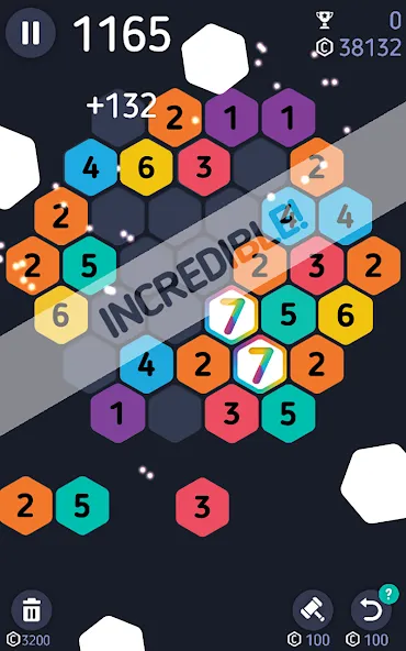 Make7! Hexa Puzzle Mod APK Много денег — Скачать на Андроид — скриншот 4