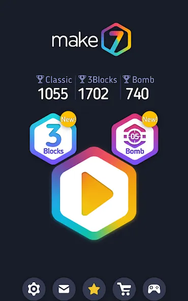 Make7! Hexa Puzzle Mod APK Много денег — Скачать на Андроид — скриншот 5