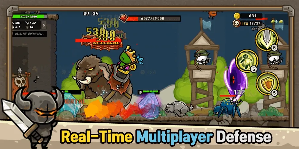 Скачать взломанную Castle Defense Online — Много денег и кристаллов — скриншот 1