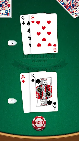 Скачать Blackjack на Android — Взлом на много денег и без рекламы — скриншот 1 Скачать Blackjack на Android — Взлом на много денег и без рекламы — скриншот 1