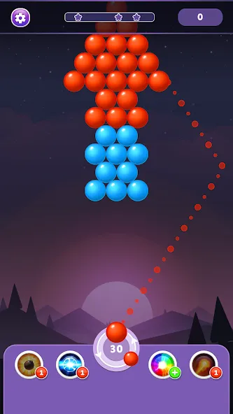 Скачать Bubble Shooter Rainbow (Мод: Много денег) на Андроид — скриншот 3