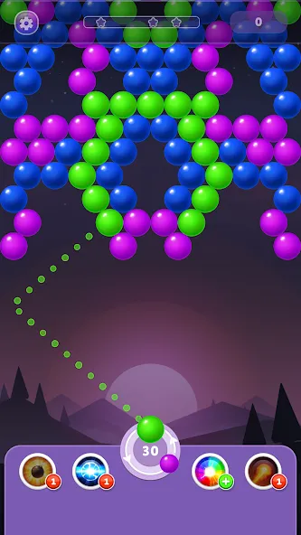 Скачать Bubble Shooter Rainbow (Мод: Много денег) на Андроид — скриншот 4