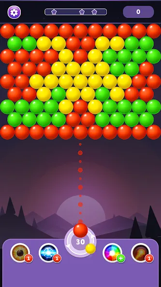 Скачать Bubble Shooter Rainbow (Мод: Много денег) на Андроид — скриншот 5
