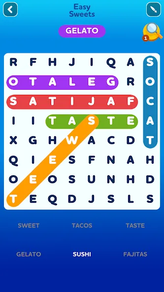 Скачать взлом Word Search - Word Puzzle Game на Андроид — Все уровни открыты — скриншот 5