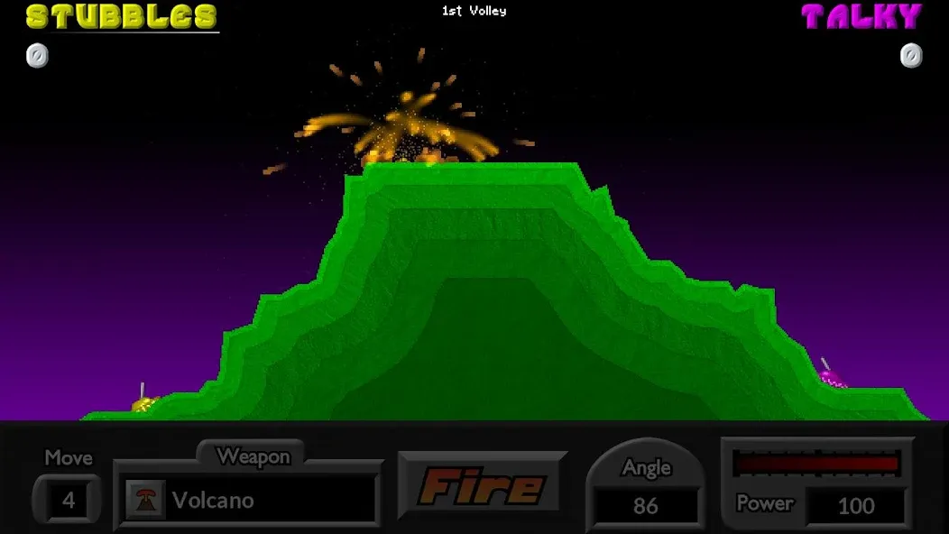 Скачать Pocket Tanks (Мод: Много денег и все оружие) на Андроид — скриншот 1