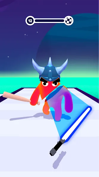 Скачать взломанную Blob Shooter 3D — Assassin Hit — Много денег — скриншот 1