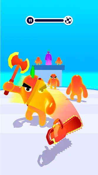Скачать взломанную Blob Shooter 3D — Assassin Hit — Много денег — скриншот 3