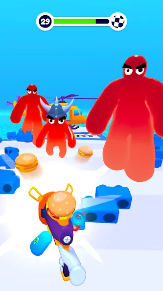 Скачать взломанную Blob Shooter 3D — Assassin Hit — Много денег — скриншот 4