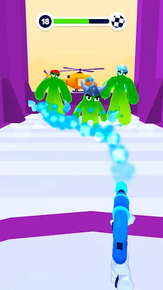 Скачать взломанную Blob Shooter 3D — Assassin Hit — Много денег — скриншот 5