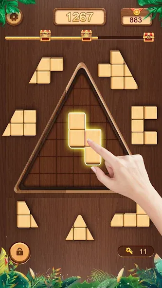 WoodCube - Woody Puzzle — Много денег и без рекламы — скриншот 2