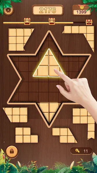 WoodCube - Woody Puzzle — Много денег и без рекламы — скриншот 3