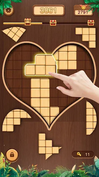 WoodCube - Woody Puzzle — Много денег и без рекламы — скриншот 4