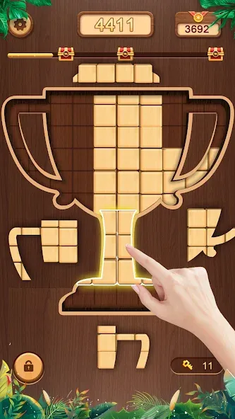 WoodCube - Woody Puzzle — Много денег и без рекламы — скриншот 5