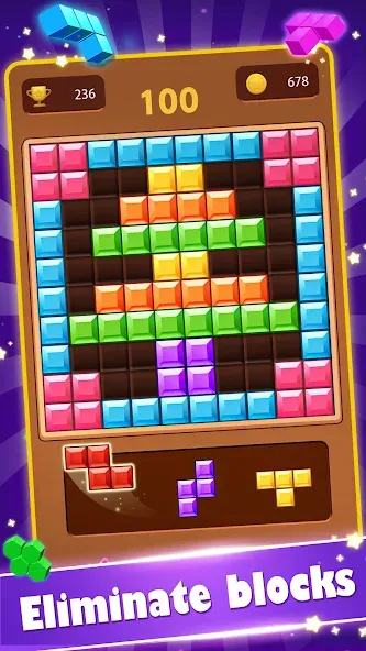 Скачать Block Gems: Block Puzzle Games на Android — Бесконечные подсказки — скриншот 2