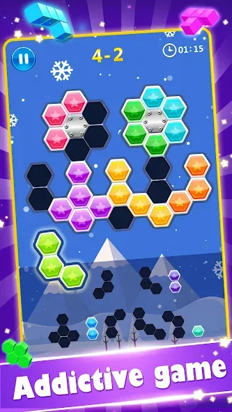 Скачать Block Gems: Block Puzzle Games на Android — Бесконечные подсказки — скриншот 3