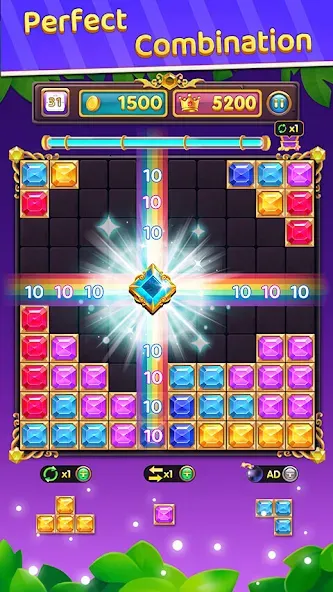 Block Puzzle: Block Blast! MOD APK на Android — Много денег и без рекламы — скриншот 4