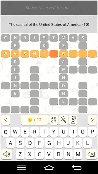 CrossWords 10 — Мод: Взлом на подсказки и отключена реклама — скриншот 2