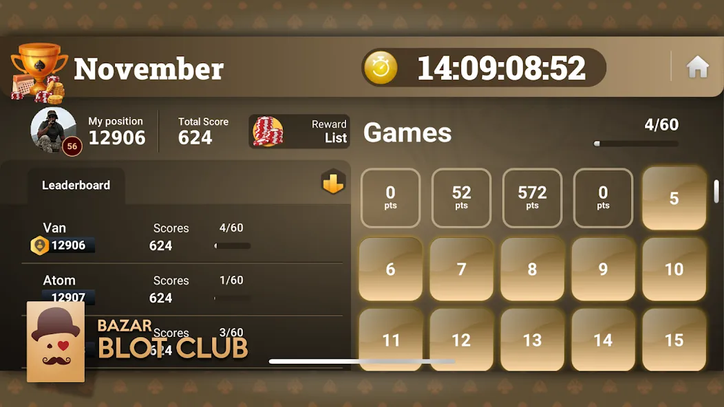 Скачать Blot Club - Online Bazar Blot MOD APK — Много денег — скриншот 2