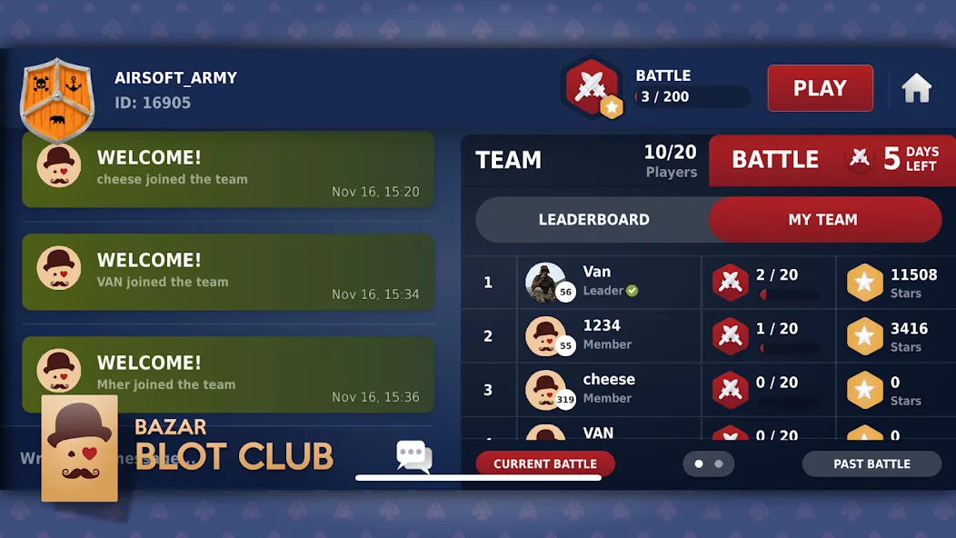 Скачать Blot Club - Online Bazar Blot MOD APK — Много денег — скриншот 3