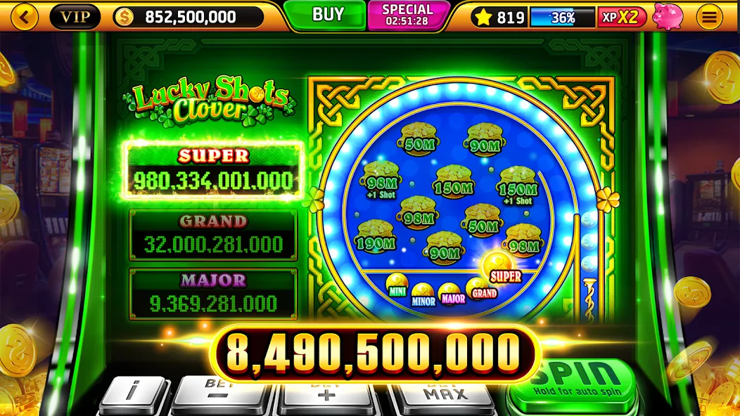 Взломанная Wild Classic Slots Casino Game на Андроид — Бесконечные деньги — скриншот 2