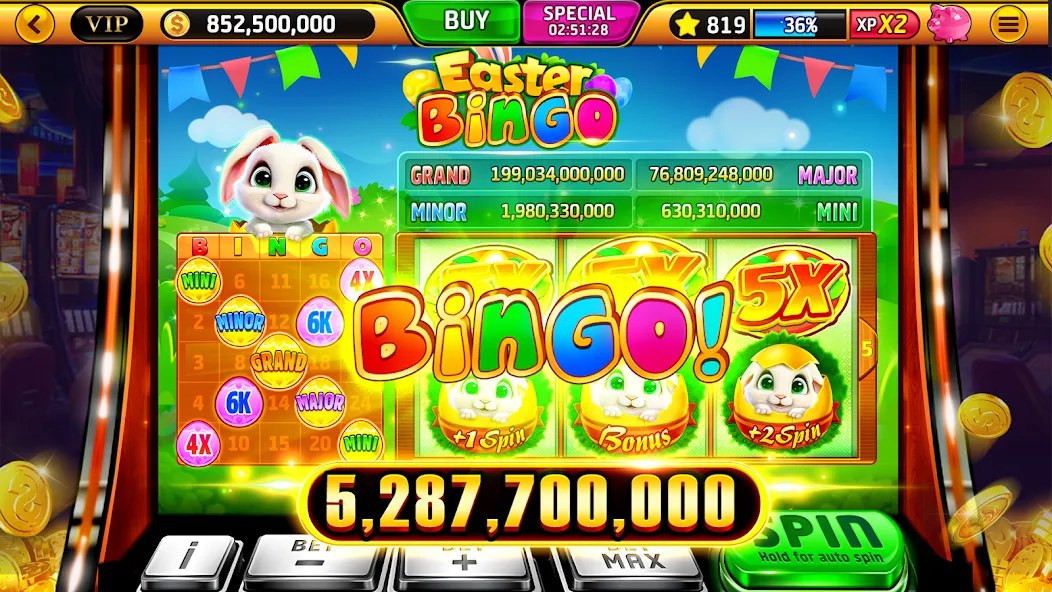 Взломанная Wild Classic Slots Casino Game на Андроид — Бесконечные деньги — скриншот 3