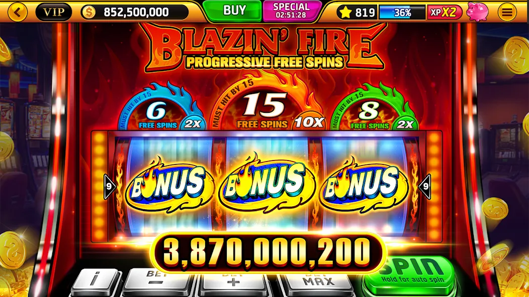 Взломанная Wild Classic Slots Casino Game на Андроид — Бесконечные деньги — скриншот 4