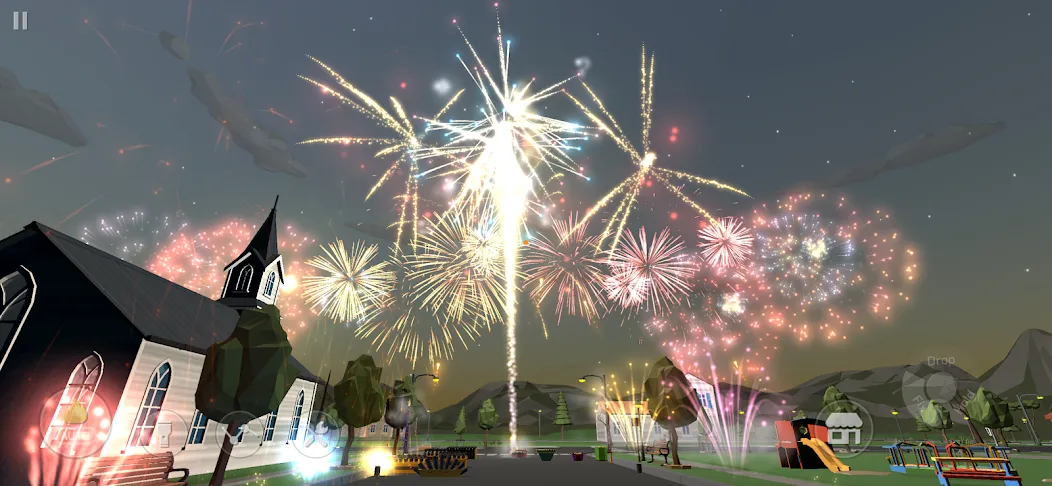 Fireworks Play — Взломанная версия (Все фейерверки открыты) — скриншот 2 Fireworks Play — Взломанная версия (Все фейерверки открыты) — скриншот 2
