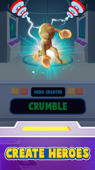 Heroes Inc! на Андроид — Много денег и кристаллов — скриншот 2 Heroes Inc! на Андроид — Много денег и кристаллов — скриншот 2