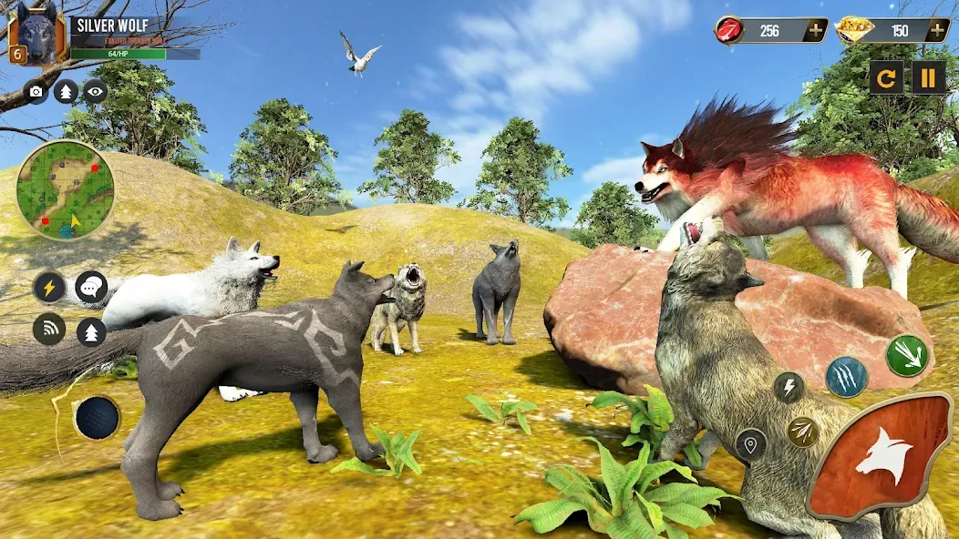 Скачать Wild Wolf Simulator Wolf Games на Android — Много денег — скриншот 1