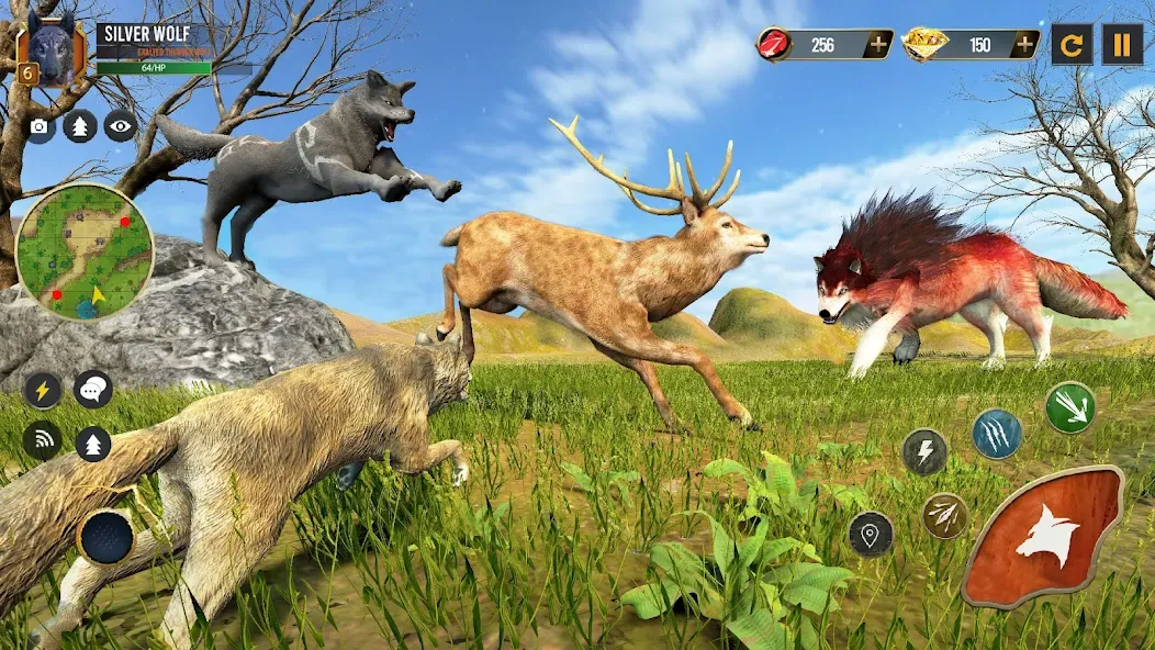 Скачать Wild Wolf Simulator Wolf Games на Android — Много денег — скриншот 2