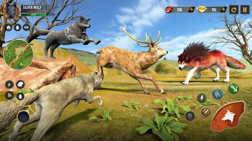Скачать Wild Wolf Simulator Wolf Games на Android — Много денег — скриншот 5