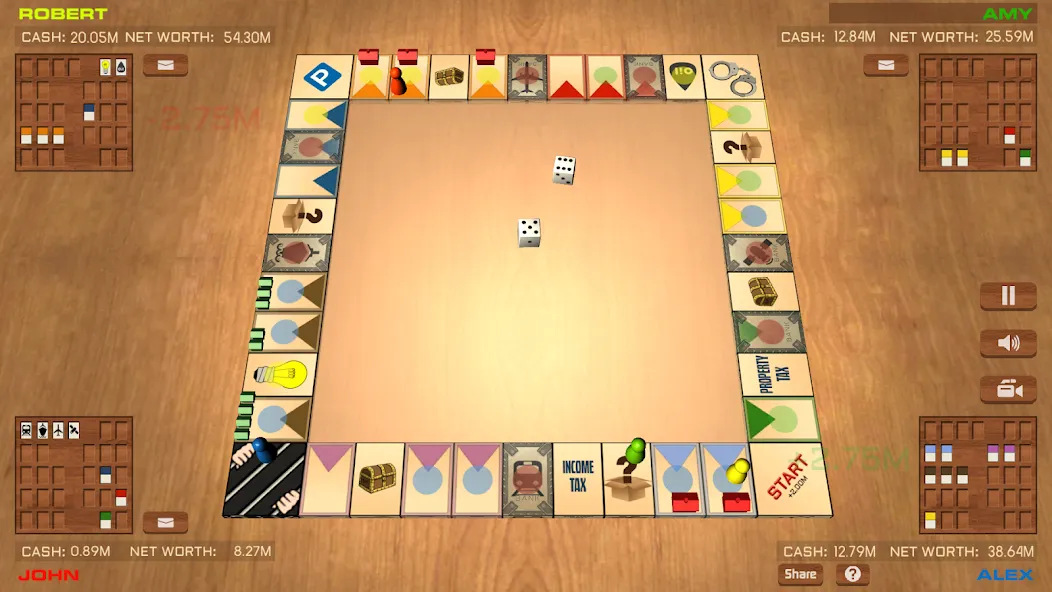 Businessman ONLINE board game — Мод: Много денег — скриншот 3