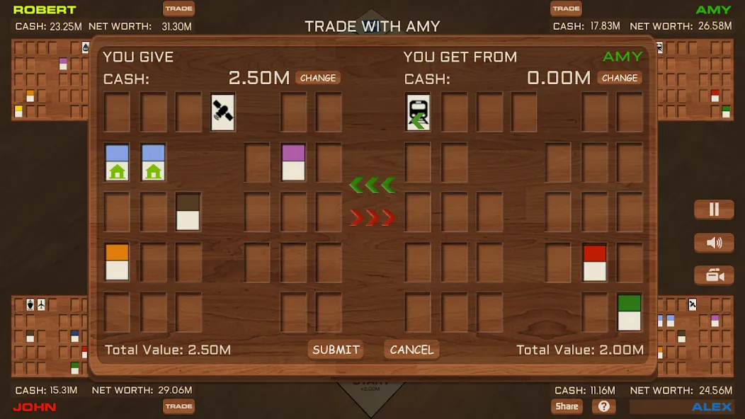 Businessman ONLINE board game — Мод: Много денег — скриншот 5