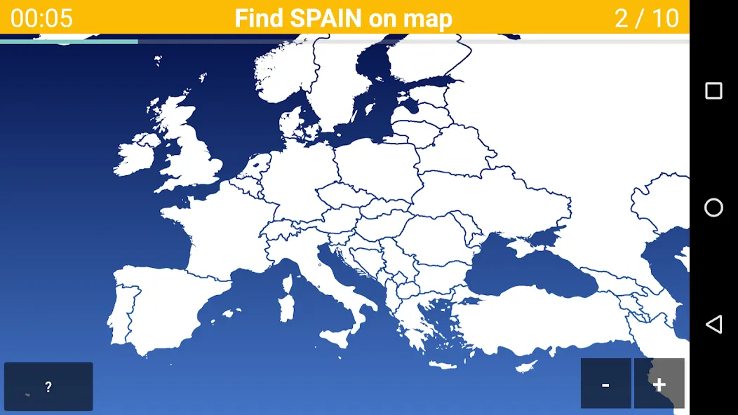 Europe Map Quiz - European Cou на Андроид — Мод Все уровни разблокированы — скриншот 2