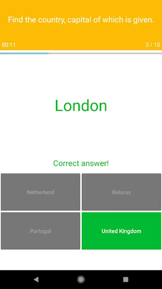 Europe Map Quiz - European Cou на Андроид — Мод Все уровни разблокированы — скриншот 5