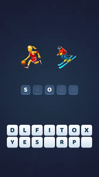 Скачать Emoji Quiz - Word game (Мод: Все подсказки и уровни разблокированы) на Андроид — скриншот 4 Скачать Emoji Quiz - Word game (Мод: Все подсказки и уровни разблокированы) на Андроид — скриншот 4