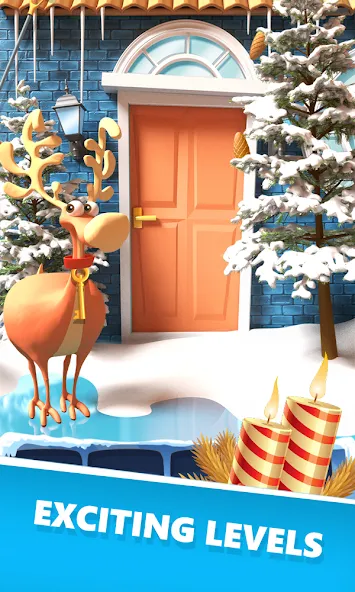 Open 100 Doors - Christmas! MOD APK на Android — Все подсказки разблокированы — скриншот 4