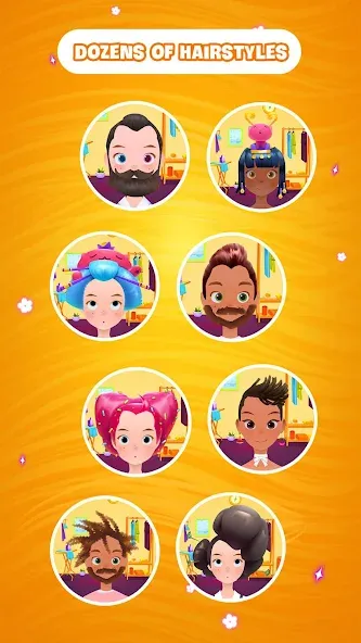 Hair salon games : Hairdresser (Мод Все открыто) — скриншот 4