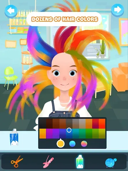 Hair salon games : Hairdresser (Мод Все открыто) — скриншот 5
