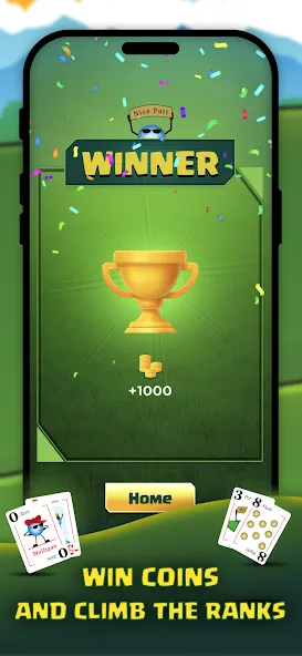 Play Nine: Golf Card Game MOD APK — Все открыто — скриншот 4