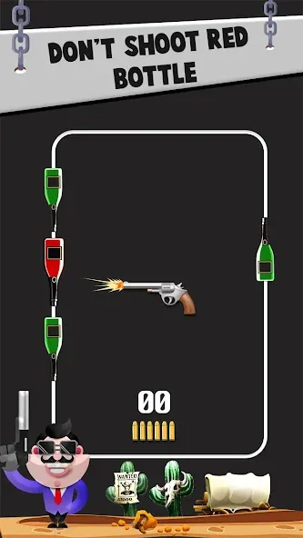 Bottle Shooting VS Gun MOD — Много денег и патронов на Андроид — скриншот 2